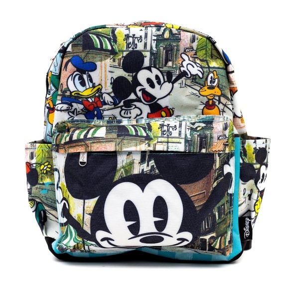 Disney Handbags - Disney's Classic Mickey Mouse & Friends Oversize Print Adjustable Mini Backpack